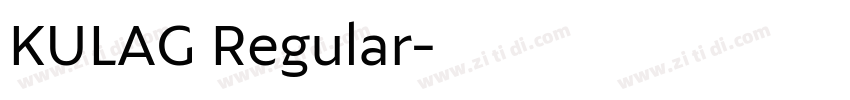 KULAG Regular字体转换 KULAG Regular字体转换